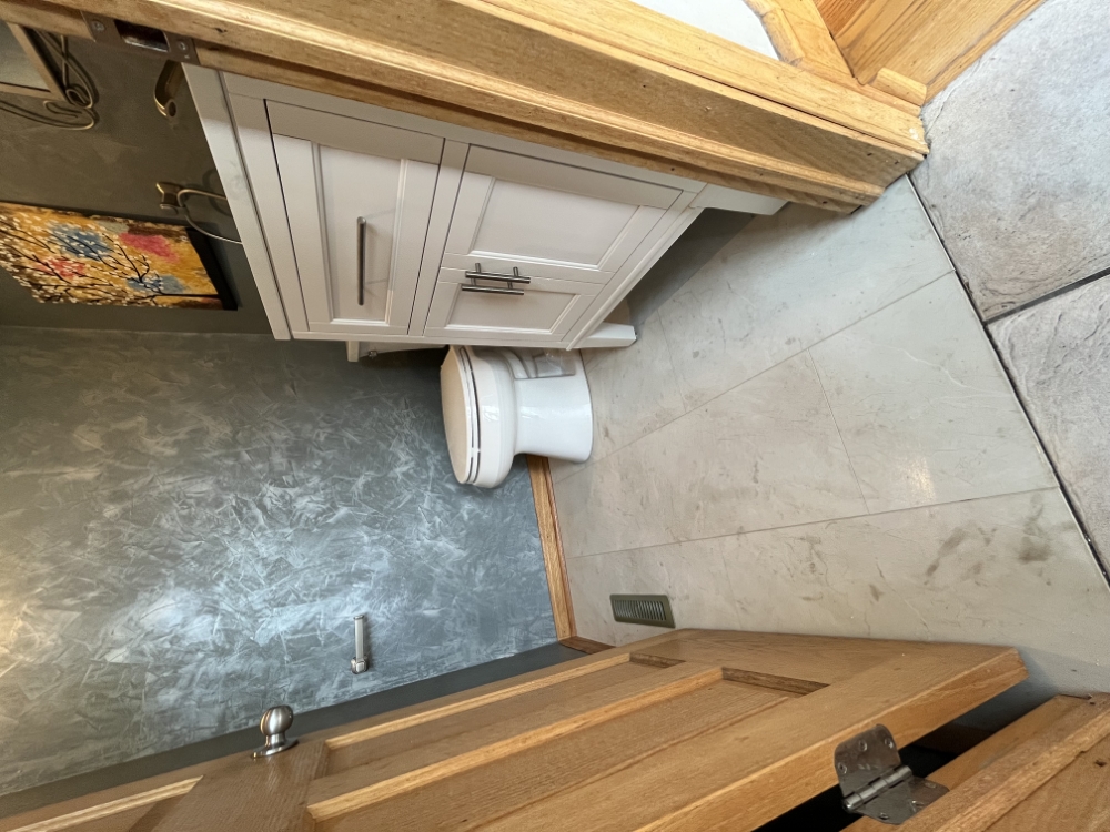 Half Bathroom Makeover Preformed in Mount Prospect, IL